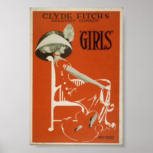 Clyde Fitchs beste Comedy Vintage Poster (Vorne)