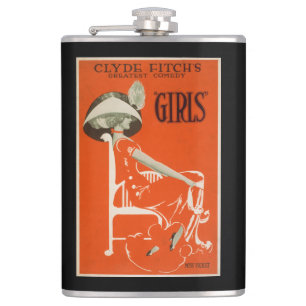 Clyde Fitchs größte Komödie, "Girls" Theater 2 Flachmann