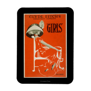 Clyde Fitchs größte Komödie, "Girls" Theater 2 Magnet