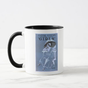 Clyde Fitchs größte Komödie, "Girls" Theatre Tasse
