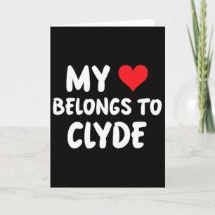 Clyde - Mein Herz gehört Clyde - Liebe  Karte