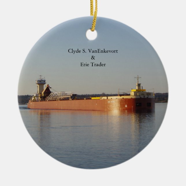Clyde S. VanEnkevort & Erie Trader Ornament (Vorne)