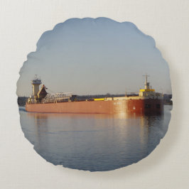 Clyde S. VanEnkevort & Erie Trader Rundkissen Rundes Kissen