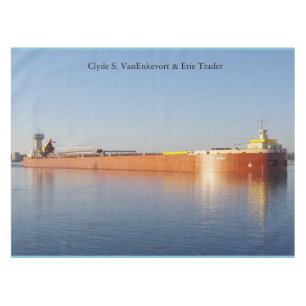 Clyde S. VanEnkevort & Erie Trader tablecloth Tischdecke