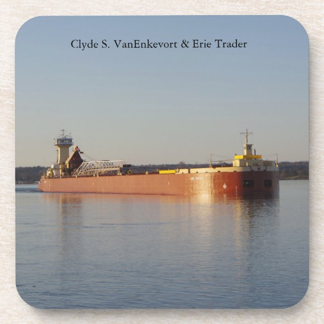 Clyde S. VanEnkevort & Erie Trader Untersetzer (Vorderseite)