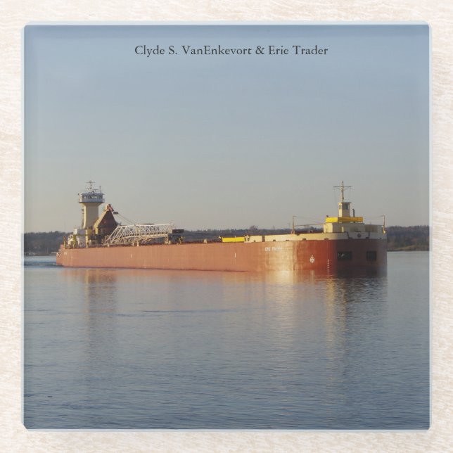 Clyde S. VanEnkevort & Erie Trader Untersetzer (Vorderseite)