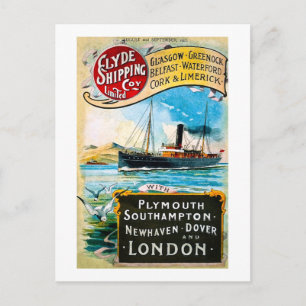 Clyde Shipping Company - Vintage Postkarte