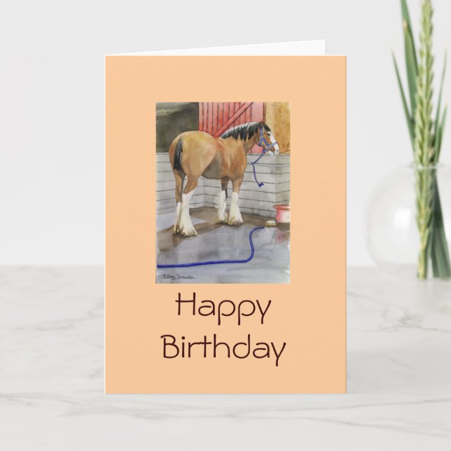 Clydes, das geht, ein Bad zu erhalten Karte (Vorderseite)