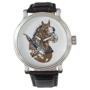 Clydesdale Entwurf Pferdebeobachtung Armbanduhr