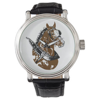 Clydesdale Entwurf Pferdebeobachtung Armbanduhr