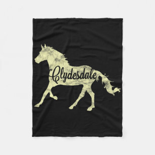 Clydesdale Entwurf Reitpferde Fleecedecke