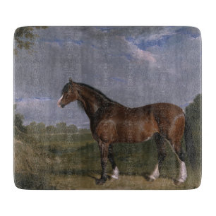 Clydesdale-Hengst (Englisches Vollblutpferd) (Tier Schneidebrett