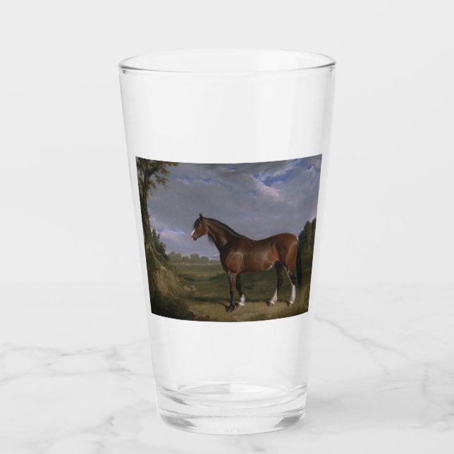 Clydesdale Hengst (Vollblutpferd) (Tier) Glas (Vorderseite)