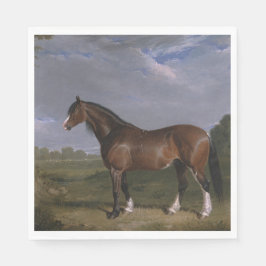 Clydesdale Hengst (Vollblutpferd) (Tier) Serviette