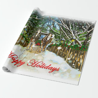 Clydesdale Holiday Packpapier