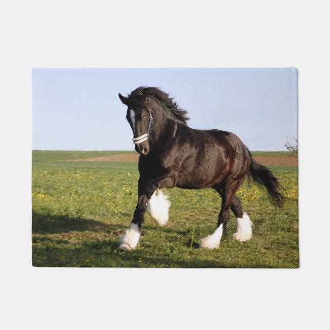 Clydesdale Horse Fußmatte (Vorderseite)