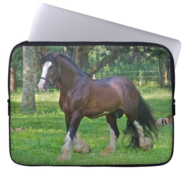 Clydesdale Horse Laptopschutzhülle (Vorderseite)