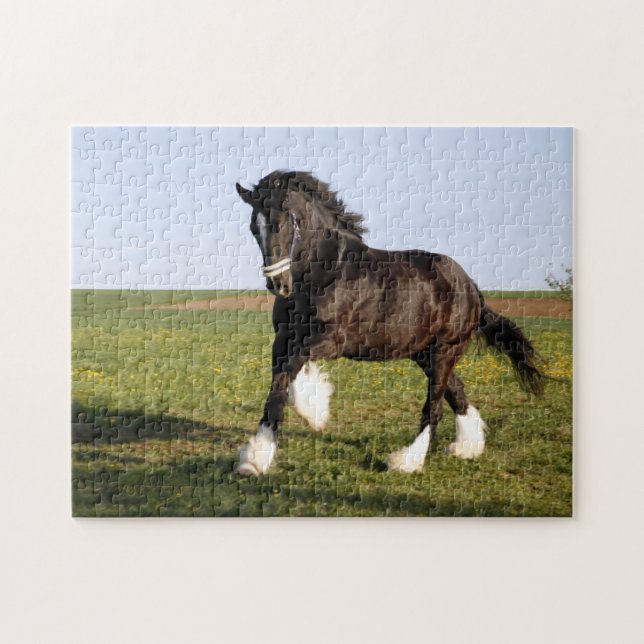 Clydesdale Horse Puzzle (Horizontal)
