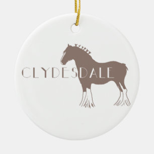 Clydesdale Keramik Ornament