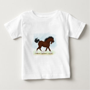 Clydesdale Pferd Baby T-shirt