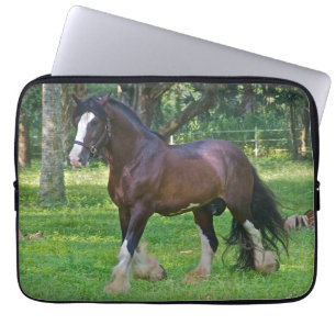 Clydesdale-Pferd Laptopschutzhülle