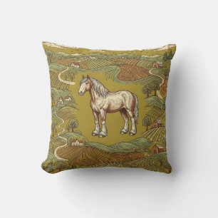 Clydesdale-Pferd-Wurfkissen Kissen