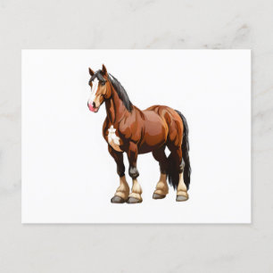 Clydesdale Postkarte