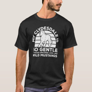Clydesdale Reiter Schottisches Pferd Clydesdale Pf T-Shirt