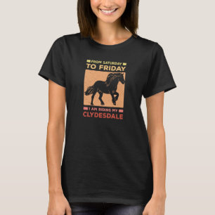 Clydesdale-Reiter Scottish Horse Clydesdale-Pferd T-Shirt