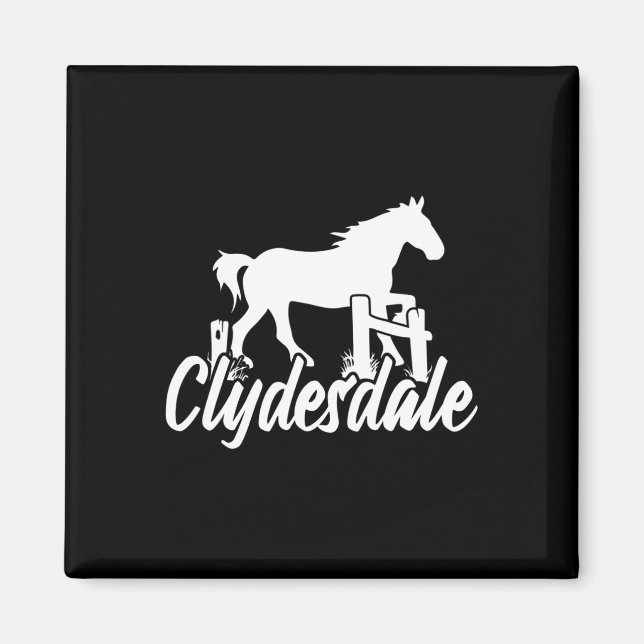 Clydesdale Reitsport Magnet (Vorne)