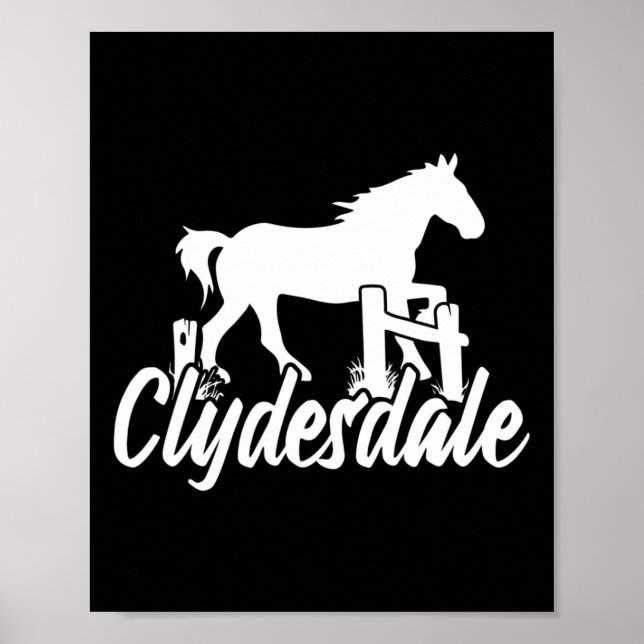 Clydesdale Reitsport Poster (Vorne)