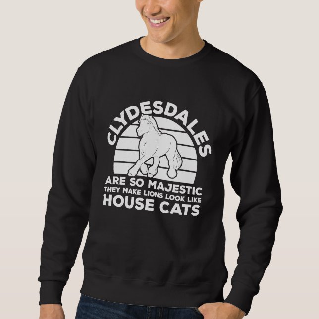 Clydesdale Rider Scottish Horse Clydesdale Horseba Sweatshirt (Vorderseite)
