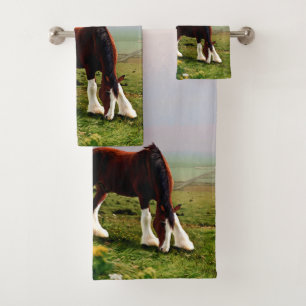 Clydesdale Schloss Badhandtuch Set