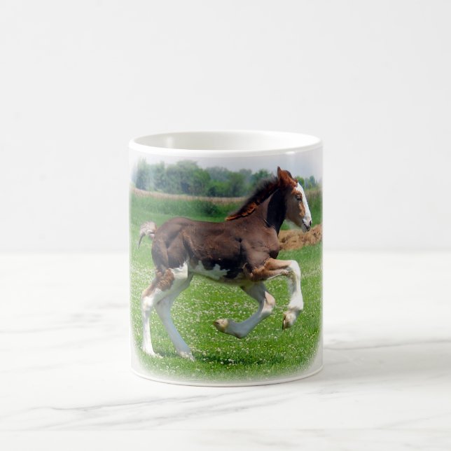 Clydesdale Stutenfohlen Kaffeetasse (Mittel)