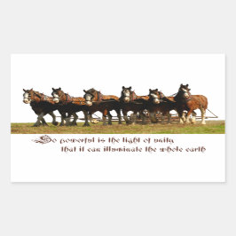 Clydesdales Rechteckiger Aufkleber