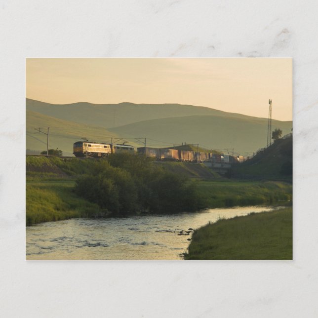 Clydeside Abend Fracht Postkarte (Vorderseite)