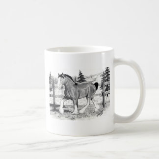 Clyesdale in Feld Tasse