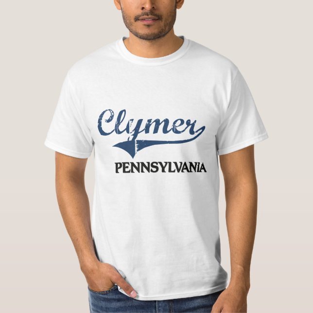 Clymer Pennsylvania Stadt-Klassiker T-Shirt (Vorderseite)