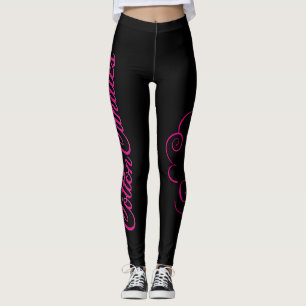 Cm Leggingstext und Grafiklogo, schwarz Leggings