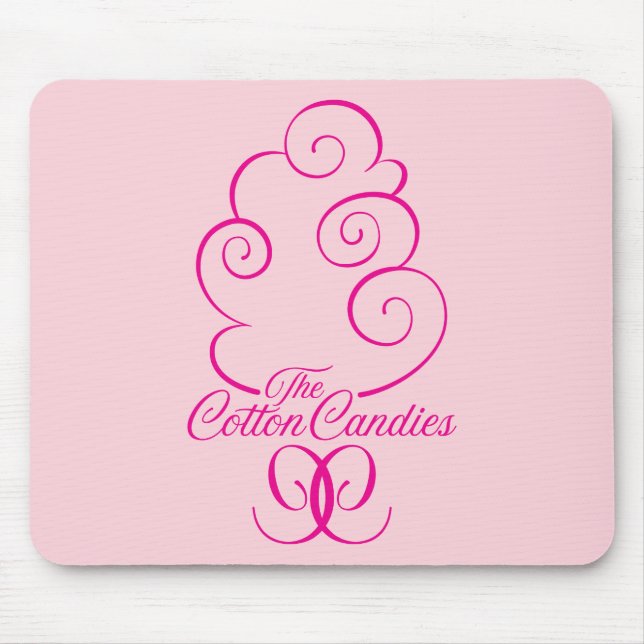 Cm-Logo-Rosa auf Rosa Mousepad (Vorne)