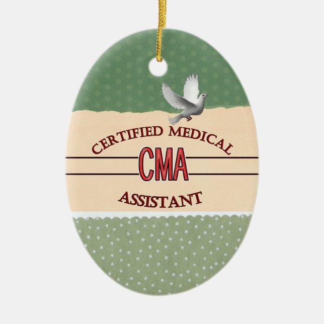 CMA bestätigte Assistenzarzt LOGO Keramikornament (Vorne)