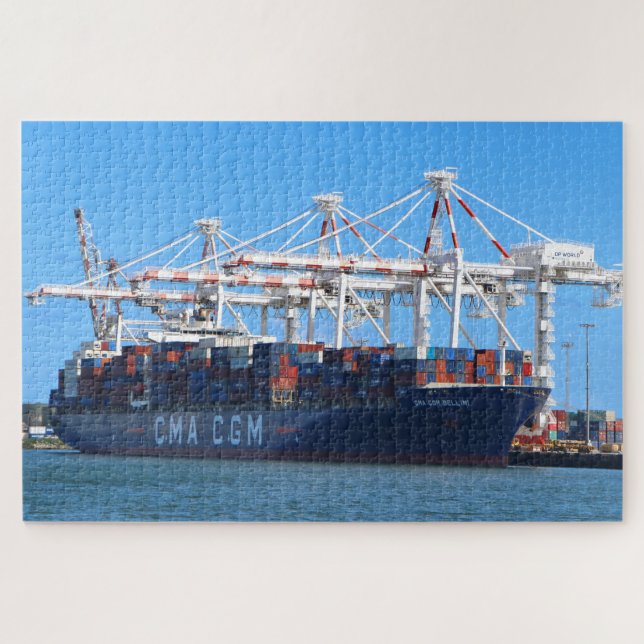 CMA CGM Bellini Containerschiff Puzzle (Horizontal)