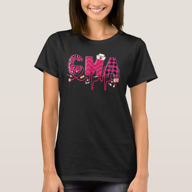 CMA Medical Assistant Valentines Day Nursing Valen T-Shirt (Vorderseite)