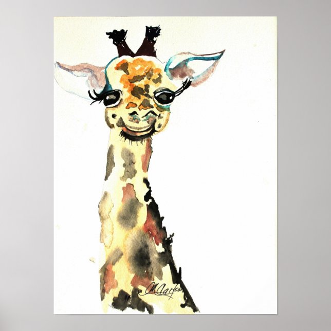 CMCarlson Niedlich Giraffe-Poster Poster (Vorne)