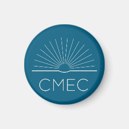 CMEC-Kühlschrankmagnet - Türkis mit weißem Logo Magnet