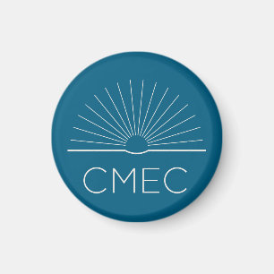 CMEC-Kühlschrankmagnet - Türkis mit weißem Logo Magnet