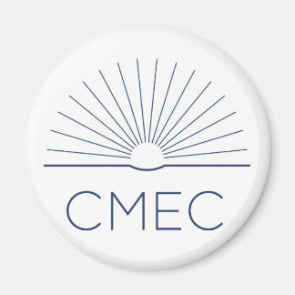 CMEC-Kühlschrankmagnet - weiß mit Marinelogo Magnet