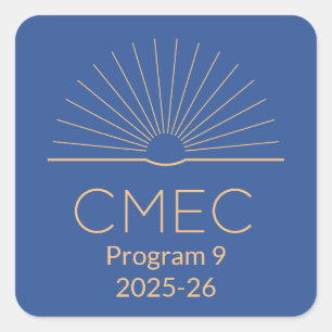 CMEC Stickers - Quadrat, Programm 9, 1,5"x1,5"