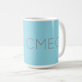CMEC Tasse - 15-oz, hellblau mit grau