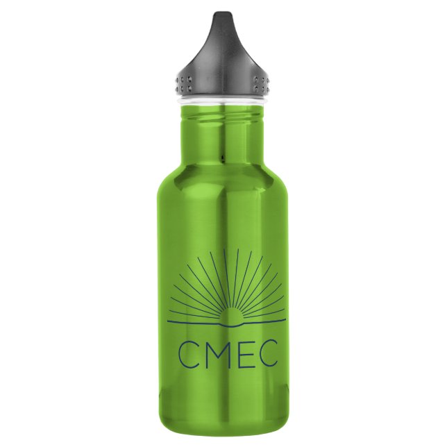 CMEC Wasserflasche - 18 oz, grün mit Marinelogo (Links)